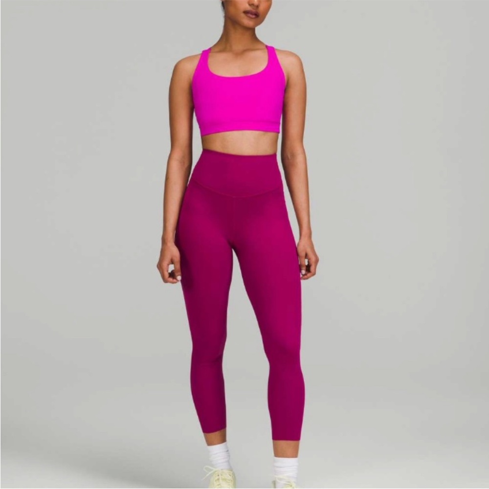 Lululemon Base Pace High-Rise Leggings, Magenta Purple | Size 12, 23" Inseam
